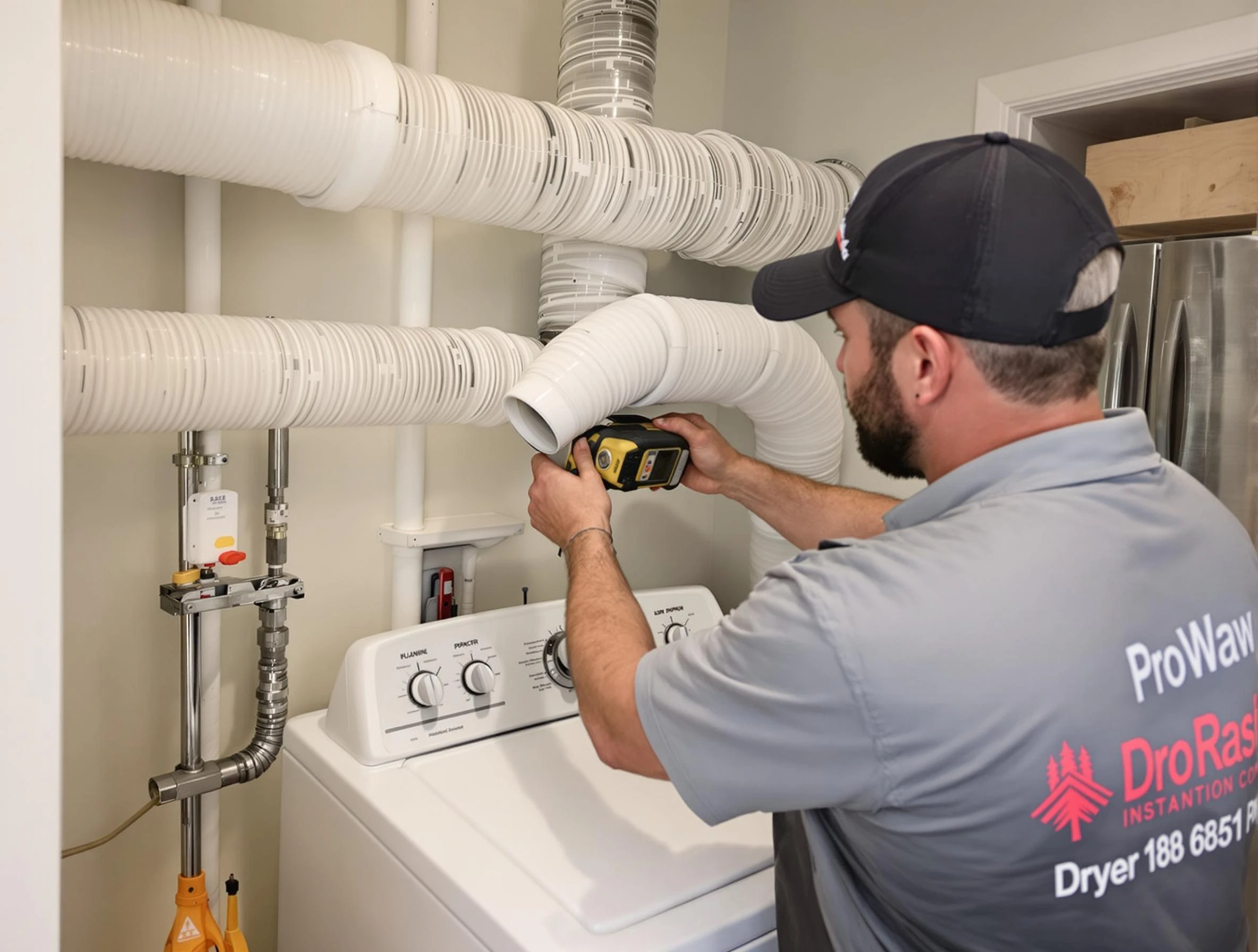 Professional dryer vent hose installation by Citrus Park Dryer Vent Cleaning in Citrus Park