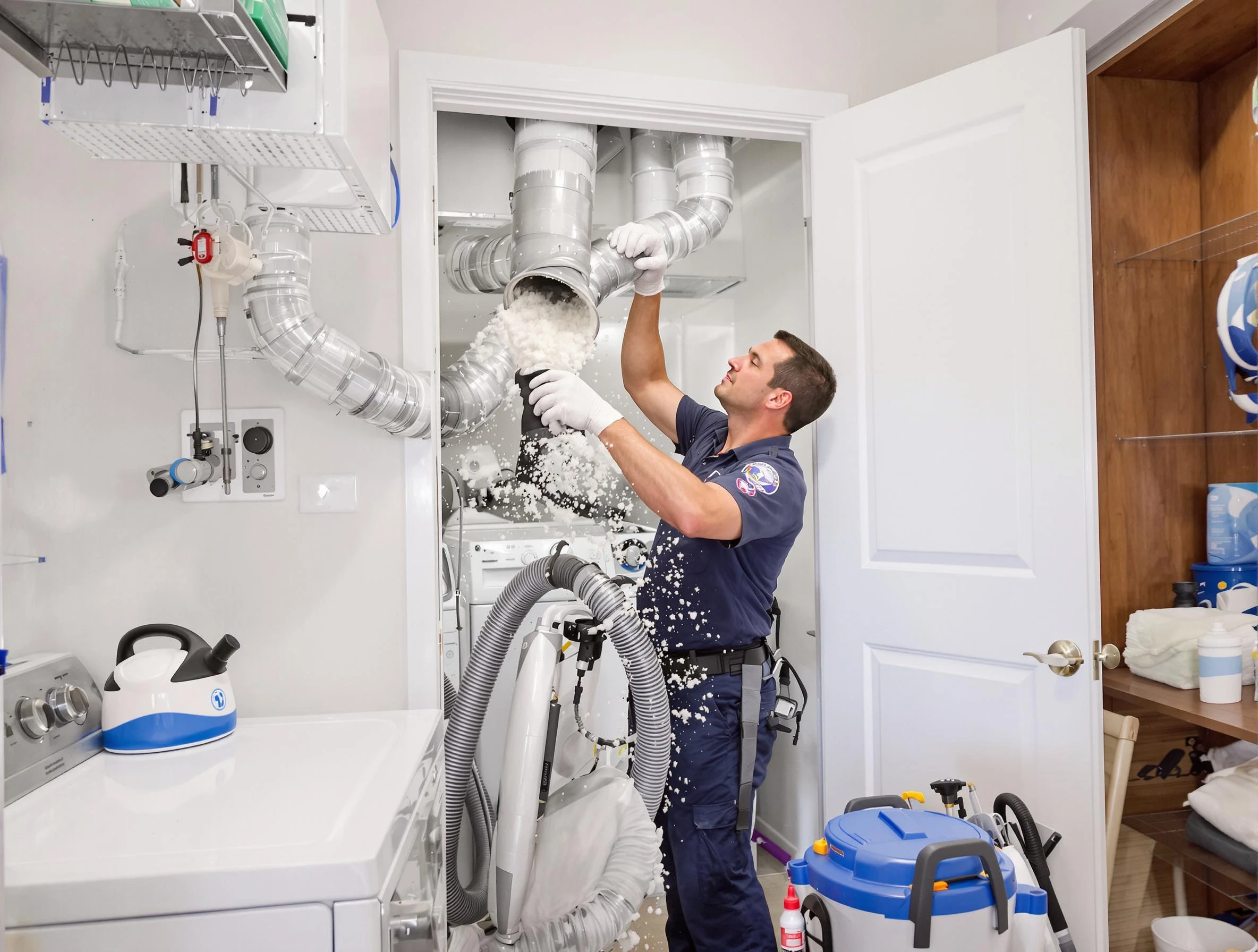 Citrus Park Dryer Vent Cleaning technician delivering thorough residential dryer vent cleaning service in Citrus Park